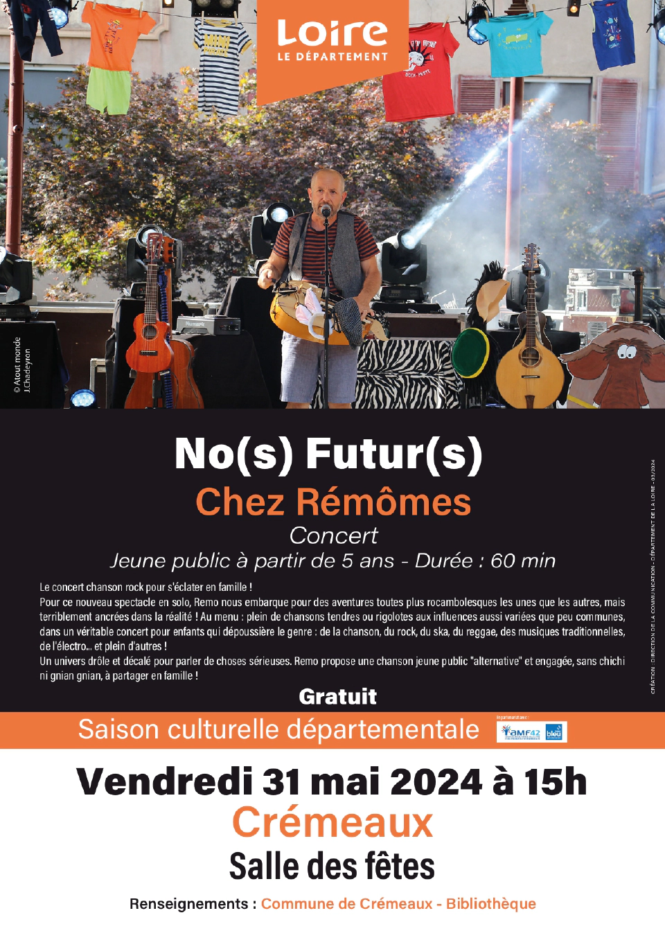 Médiathèque Crémeaux Concert Nos Futurs 052024
