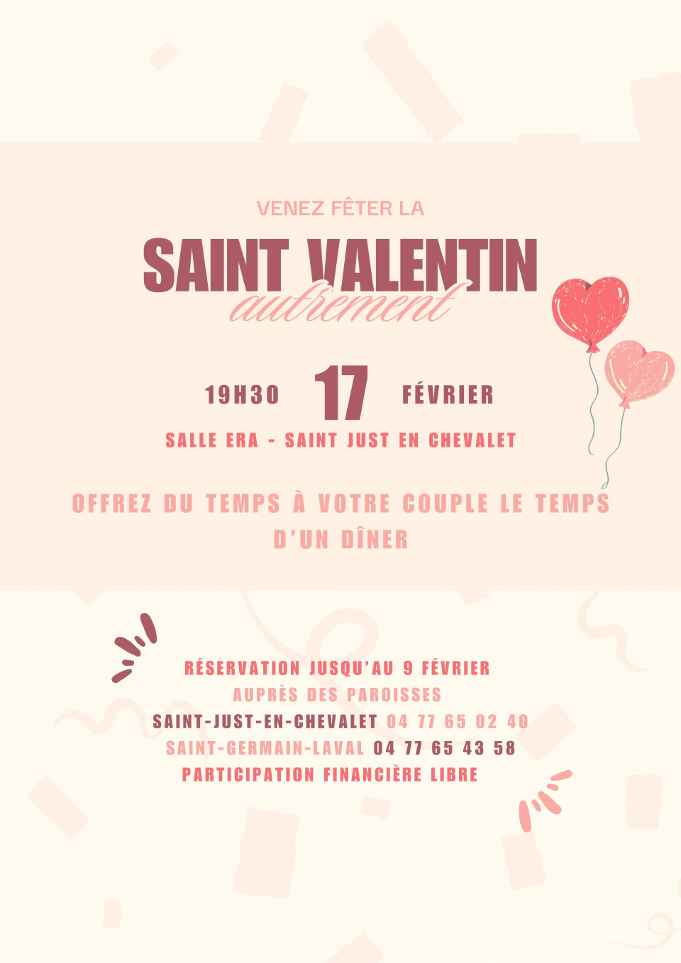 Saint Valentin Autrement Samedi 17 Février 2024 · Crémeaux