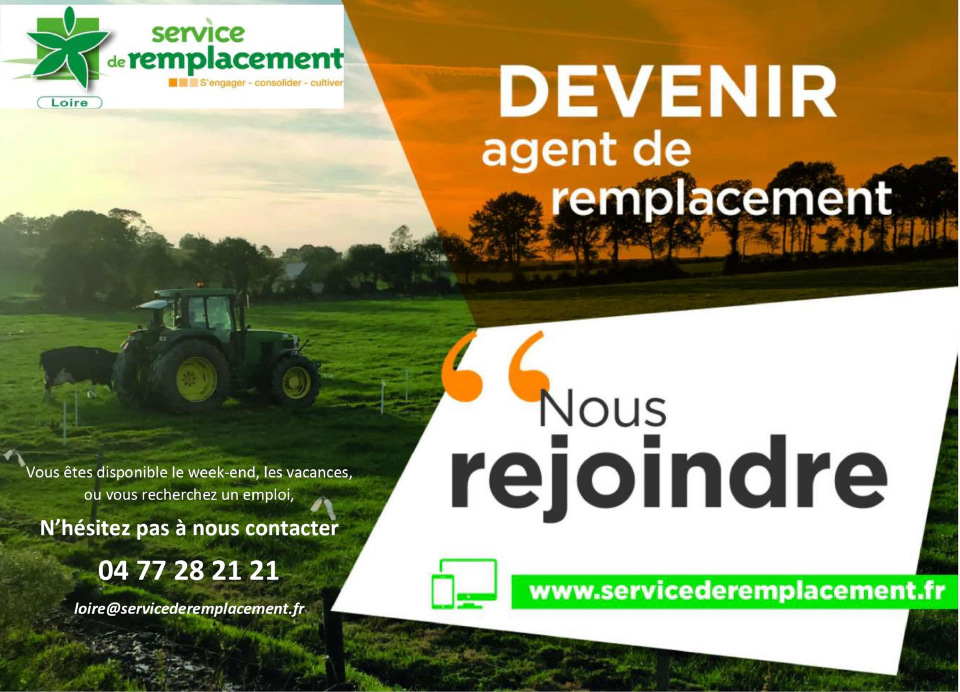 Loire Affiche Recrutement Agent de Remplacement 052024