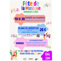 Fête de la musique vendredi 21 juin 2024
