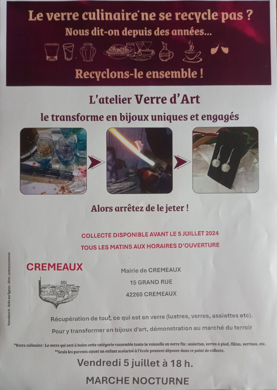 Verre d&rsquo;Art Affiche 072024