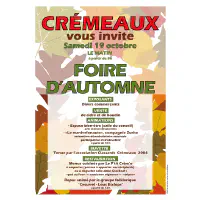 FOIRE D&rsquo;AUTOMNE 🍁 SAMEDI 19 OCTOBRE 2024 🍁