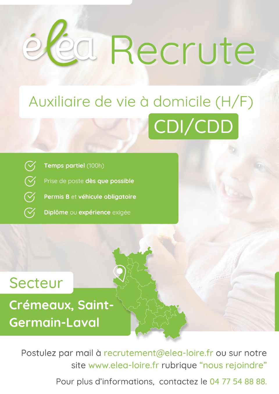 ELEA Recrutement Auxiliaire Vie 112024