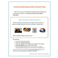 Rappel : 4ème concours pour la couverture du bulletin municipal 2024