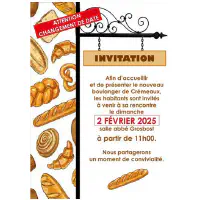 Invitation accueil nouveau boulanger