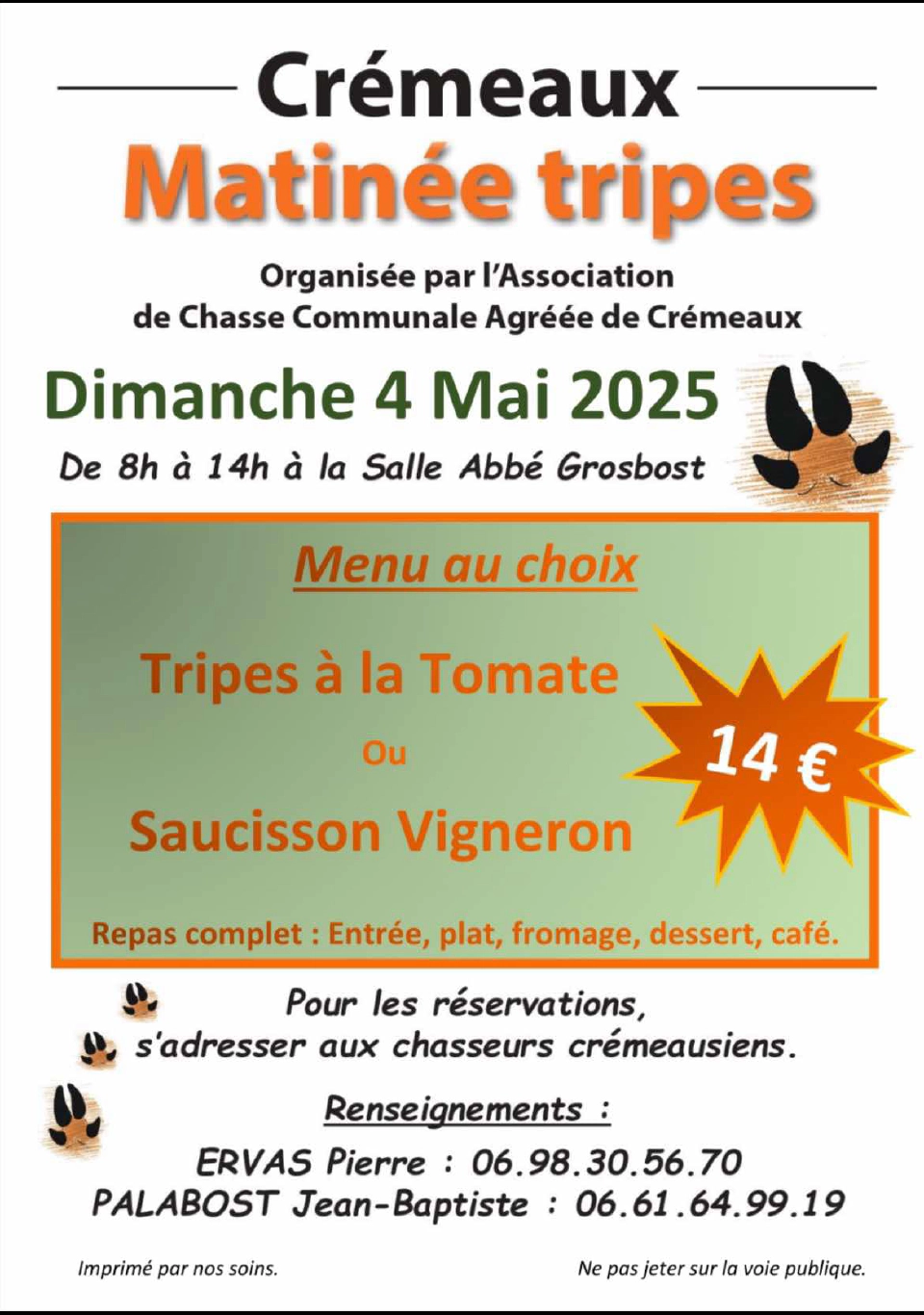 ACCA Crémeaux Matinée tripes
