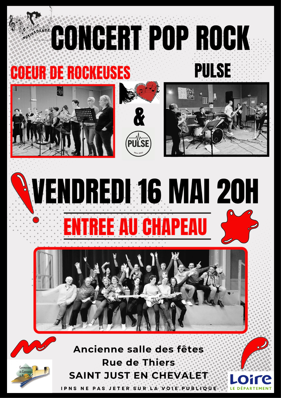 Musicadanse Concert Pop Rock 16 mai 2025