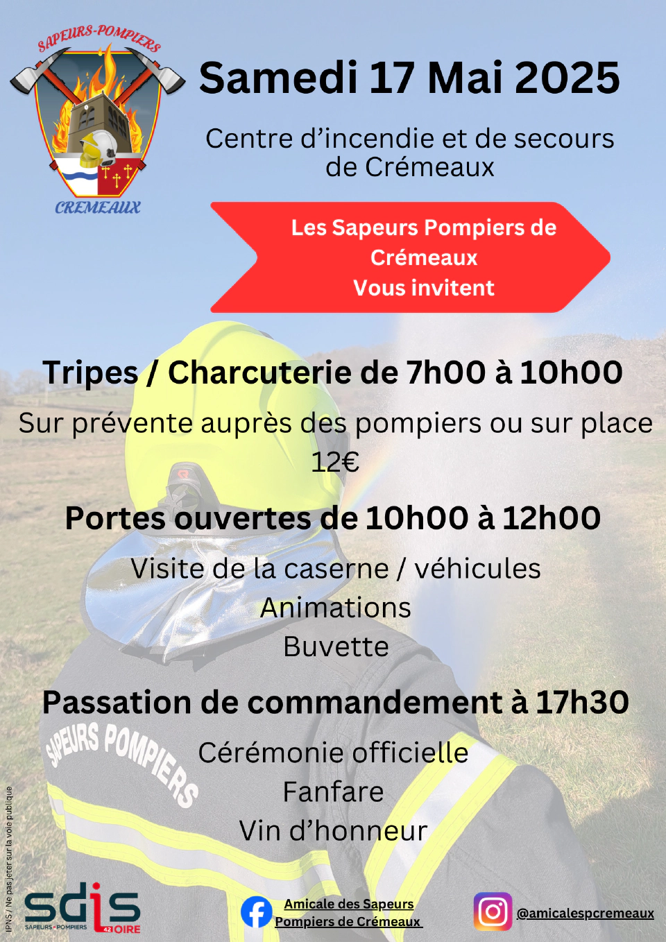 Porte ouverte Caserne de pompiers Crémeaux