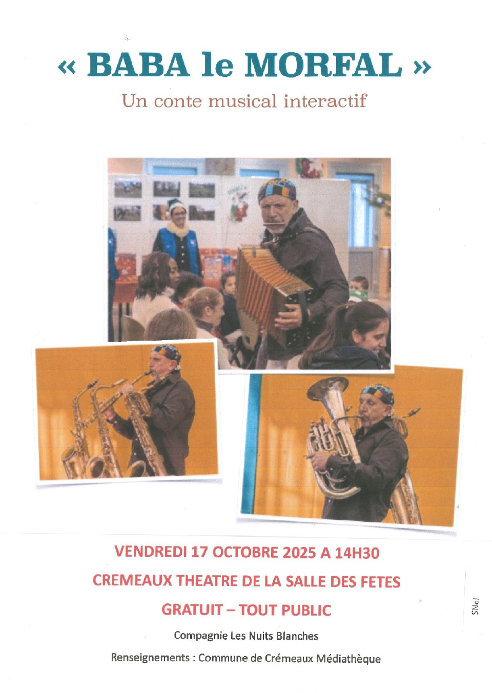 Spectacle Baba le Morfal