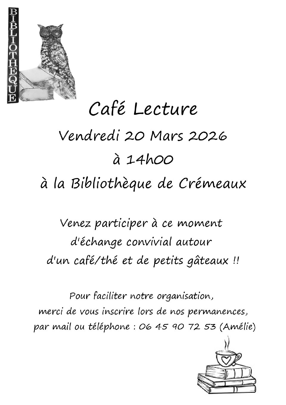 Café lecture mars 2026