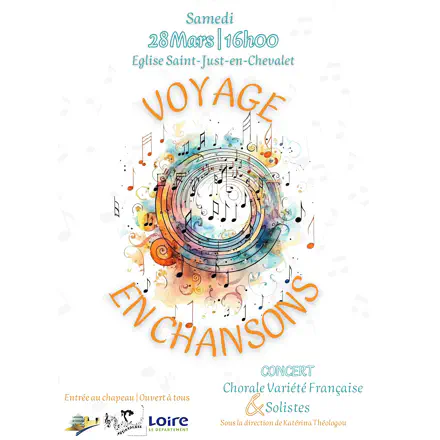 🎶 Concert &ldquo;Voyage en chansons&rdquo; samedi 28 mars